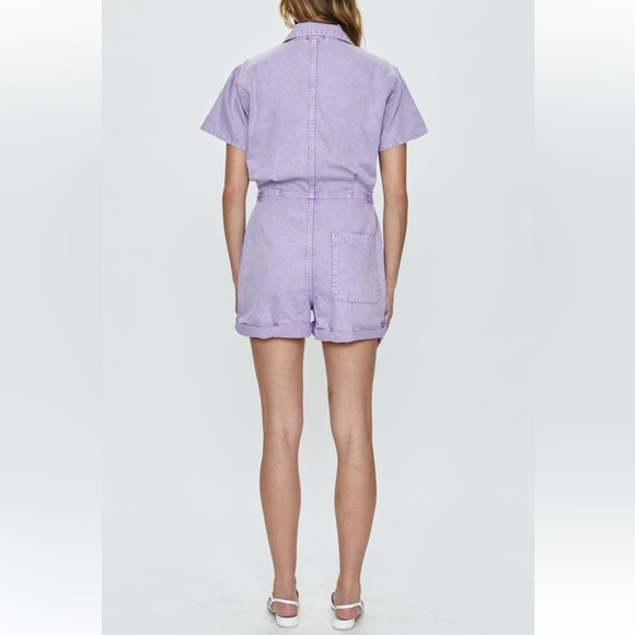 PISTOLA Parker Denim Romper in Purple Amethyst NWOT - Picture 2 of 11